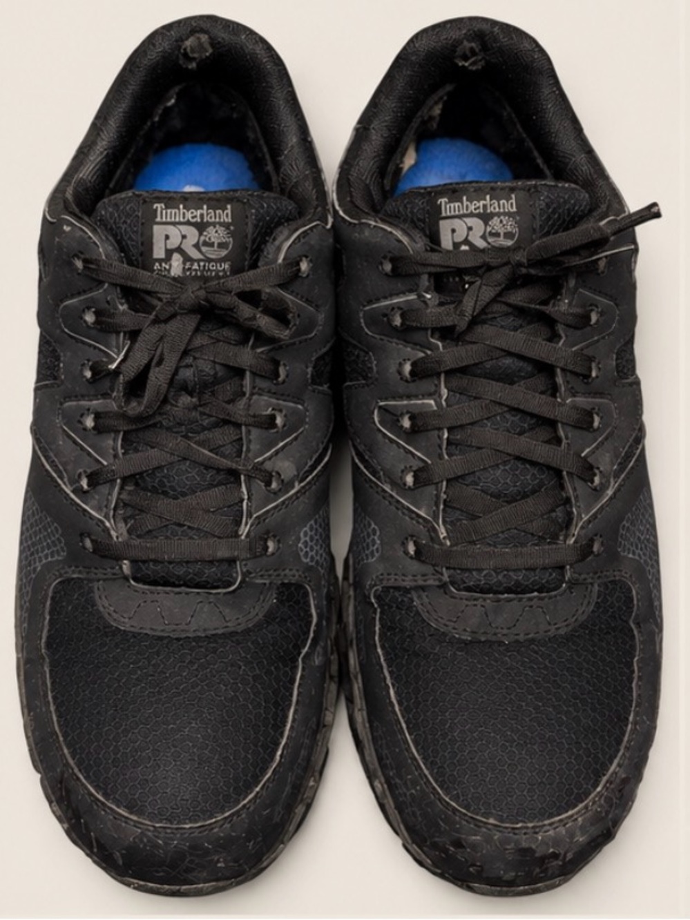 Timberland PRO Powertrain ESD Alloy Toe Work Shoes Black Men's 10.5 weathered